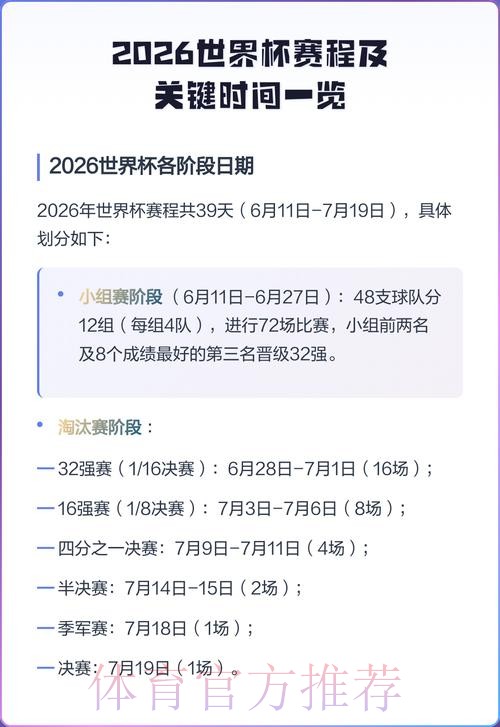 2026世界杯半决赛赛程时间表 2026世界杯半决赛赛程时间表